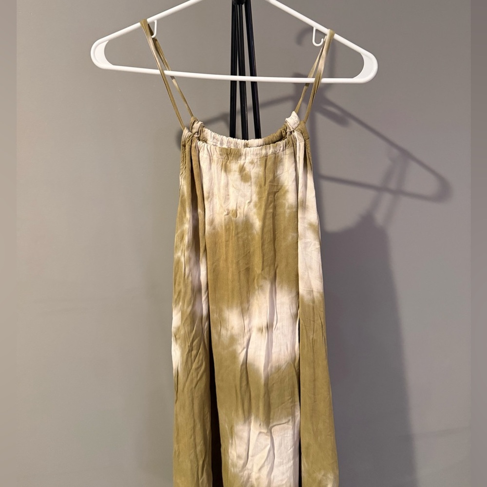 NYTT Strapless Tie-Dye Dress - Olive and Cream